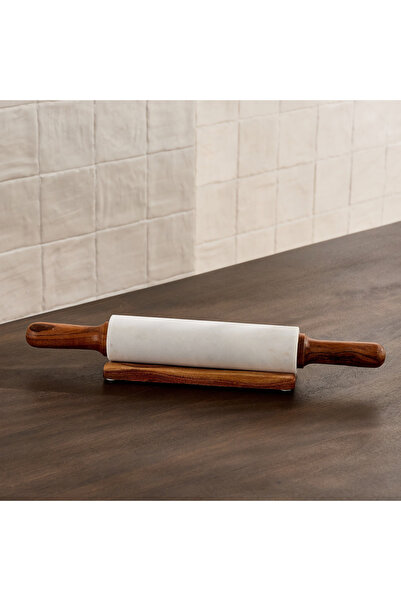 Generic شوبك عجين رخامي من بليك مادلين - 38.5 × 5.5 سم