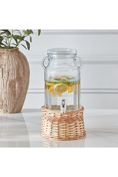 Generic Minimalist 2-Piece Glass Dispenser Set - 3 L