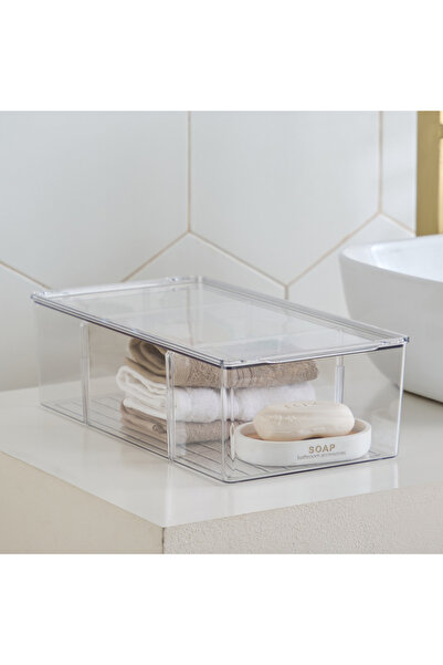 Generic Rico 2-Removable Compartment Storage Box with Lid - 38x19.5x11 cm