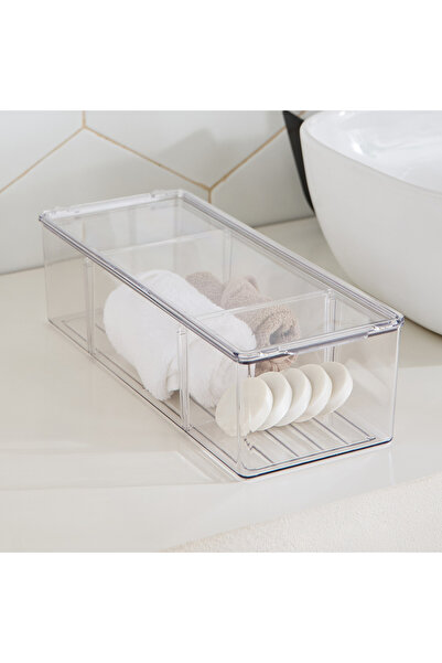 Generic Rico 2 Removable Compartment Storage Box with Lid - 35.5x13.5x8.5 cm