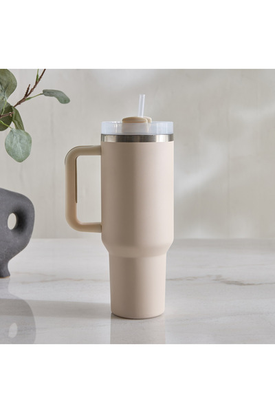 Generic Karry Steel Hot and Cold Double Wall Vacuum Travel Mug - 1.18 L