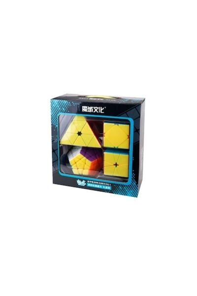 Moyu Set of 4 Magic Cubes - Meilong Pyraminx Square 1 Megaminx Skewb