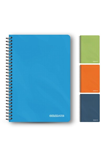 Colorarte Colorarte A4 plastic spiral notebook, 80 sheets, dictando, rounded ...