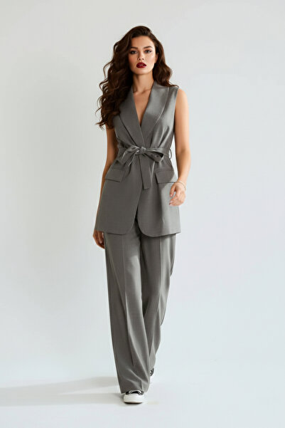 BIGNUANCE طقم سترة رمادية للرجال