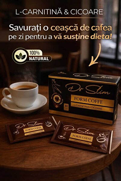 dr slim form coffe cu extract din l carnitina si cicoare 30 plicuri