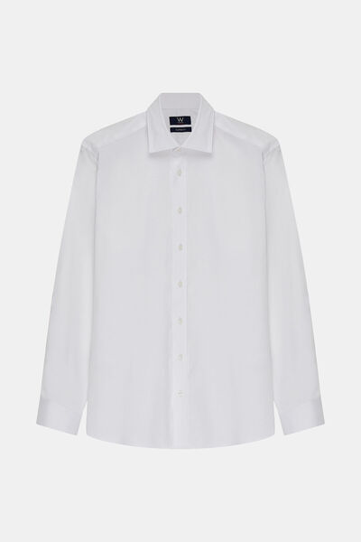 W Collection White Long Sleeve Custom Shirt