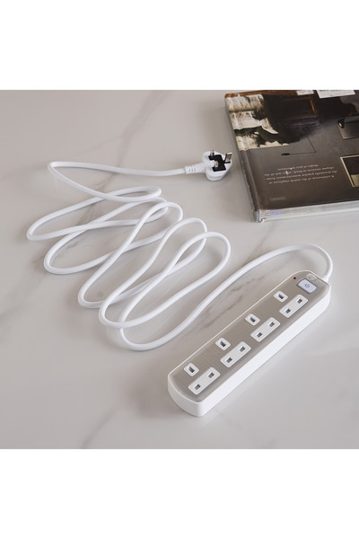 Generic Green Home Power Extension Socket 4 Gang 3 Meter Cable