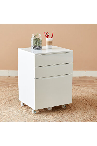 Generic خزانة ملفات نورويتش ذات الأدراج الثلاثة اللامعة