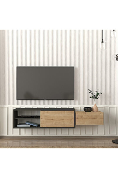 Generic Modulix Dione 1.6 Metre Wall Mounted TV Unit for TVs up to 75 inches