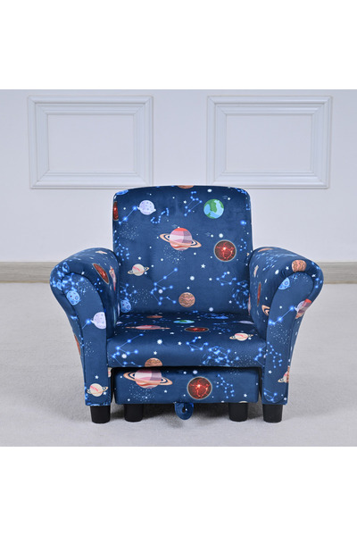 Generic Leo Cosmic Kids Armchair with Stool