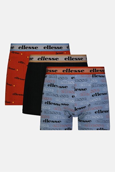 Ellesse Men 3 Pieces Brand Logo Trunks, Multicolor