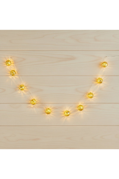 Generic Orla 3AA 10 LED Ball with Stripes String Light - 172 cm