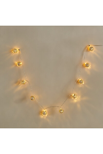 Generic Elio 10 LED Warm White 2AA Metal Ornament String Light - 1 M