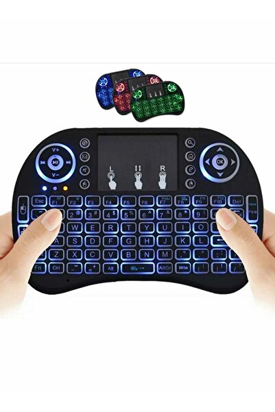 Generic لوحة مفاتيح لاسلكية صغيرة، جهاز تحكم عن بعد، لوحة لمس، ماوس، وحدة تحك...