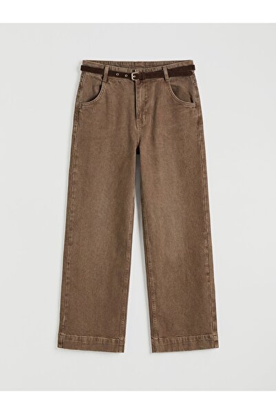 LC Waikiki High Waist Wideleg Women's Jean Trousers