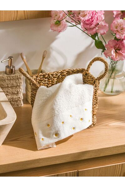LC Waikiki Floral Embroidered Cotton Face Towel 50X80 cm