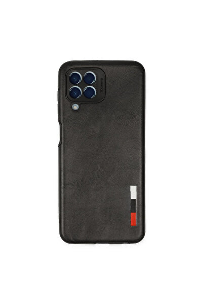 xirshop حافظة سامسونج جالاكسي M33 بحلقة جلدية سيليكون - أسود