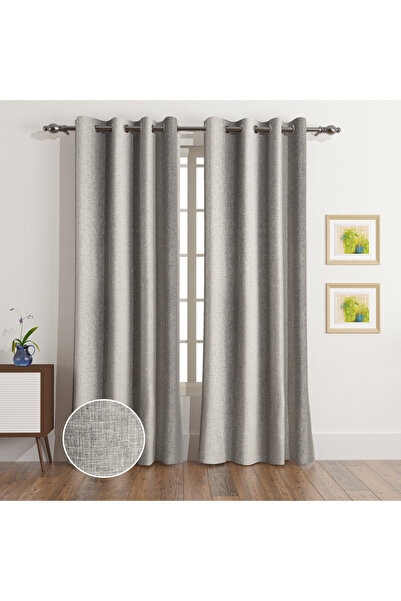 Generic طقم ستارة معتمة معتمة من قطعتين من قماش جاكار من لوكاس جليد - 135 × 2...