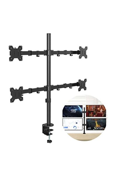 Powermaster PM-054 13-27'' Dörtlü (Quad) Mekanik LCD-LED Gaming Monitör Tutuc...