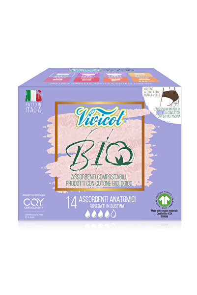 Vivicot Absorbante de zi din bumbac bio hipoalergenic,compostabil,fara aripio...
