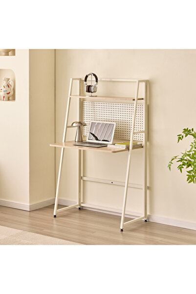 Generic Movo Coda Foldable Study Desk with Hutch