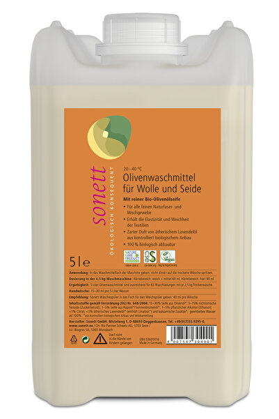 Sonett Liquid detergent for wool and silk 5l