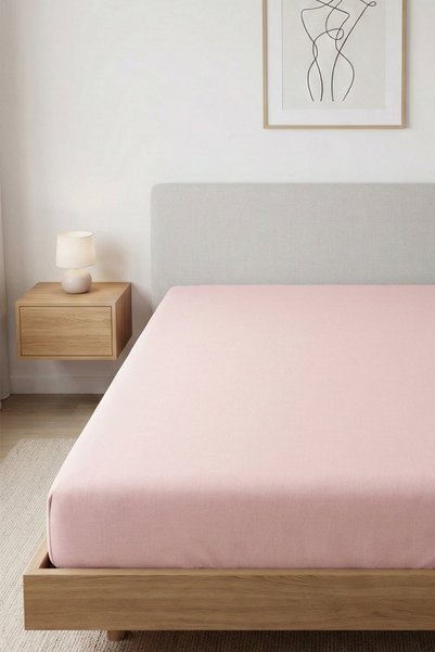 SULTANHOMEEE 100% Cotton Luxury Akfil Elastic Bed Sheet |   Single/Double/King Size |   Sultan Premium Series