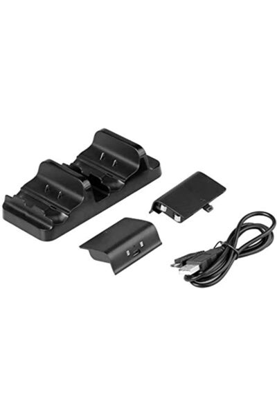 Generic يمكن شحن جهاز Xbox One المزود ببطاريتين وكابل USB باستخدام وحدة التحك...