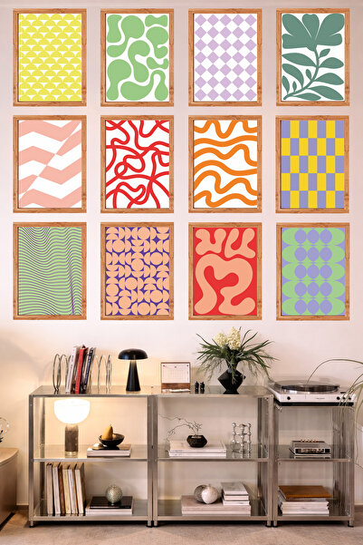 UNT Bucătărie cu aspect de cadru cu 12 rame |   Modern |   Set de pictură cu ...