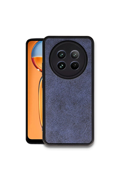 xirshop غطاء حماية جلدي لهاتف ريلمي 12 5G - أزرق داكن