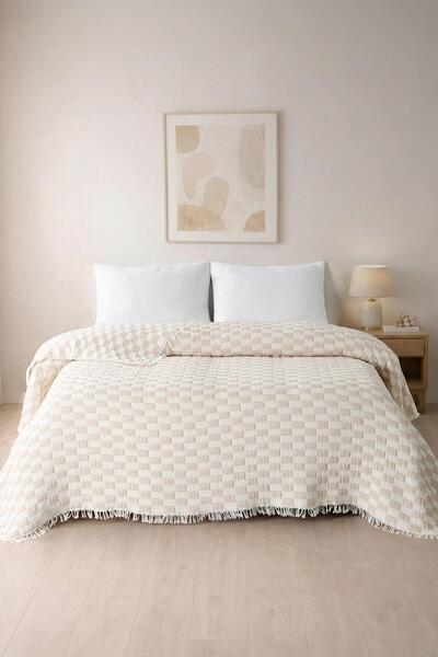 Soley Tablou |   Cuvertură de pat și pilota din muselină cu 3 straturi |   Be...