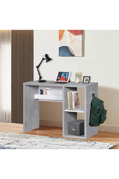Generic Alford Islet Compact Study Desk with Open Shelf