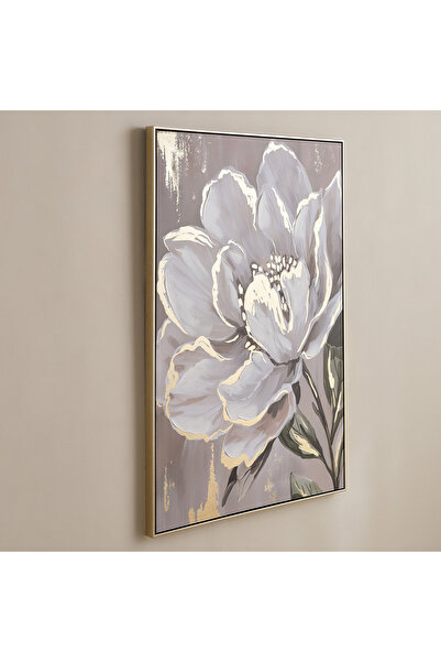 Generic Vivid Solid Wood Stretcher Framed 60% Hand Painted Transparent Flower...