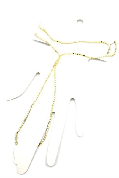 MENESSA Long Crushed Chain Şahmeran - Gold