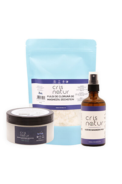 Zechstein Pachet Wellness și Sport – Fulgi, Scrub și Ulei de Magneziu