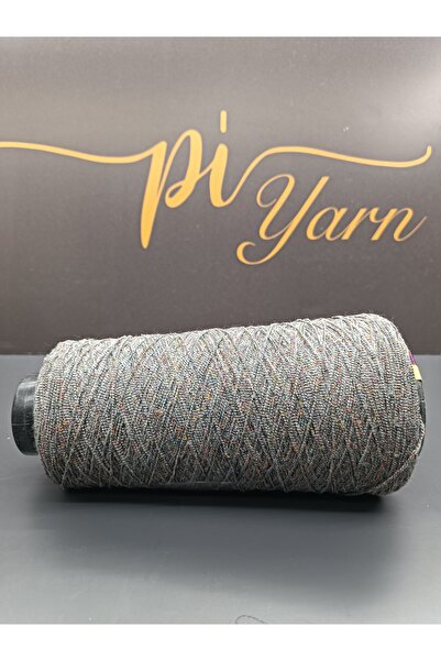 Pİ Yarn Twieetli Bürümcük Gray Hand Knitting Yarn 500Gr