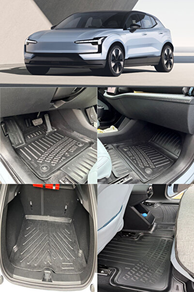Rizline Volvo EX30 2024 Sonrası 3D Havuzlu Paspas ve Bagaj Havuzu SET