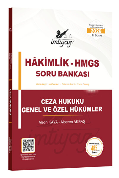 Temsil Kitap İMTİYAZ 2026 HMGS Hakimlik Ceza Hukuku (Genel Hükümler - Özel Hü...