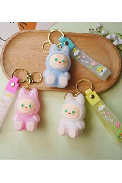Generic LABUBU Keychain For Women And Girls, Cute Labubu Doll Wristlet Access...