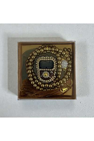 Zey-Al Defne Prayer Beads and Zikirmatik Set |   Blue |   Boxed Gift Zikir Set