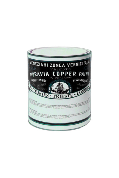 Moravia Copper Paint Antifouling Bakır Esaslı Siyah Zehirli Boya Tekne ve Gem...