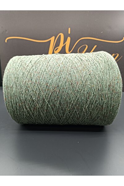 Pİ Yarn خيط تويتلي بوروموك الأخضر للحياكة اليدوية 500 جرام