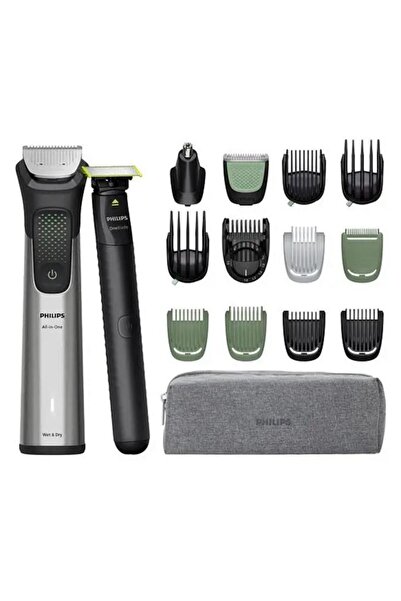 Philips MG9535/15 Trimmer multifuncțional pentru umed și uscat, argintiu-negru