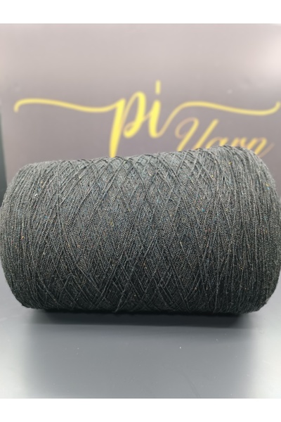 Pİ Yarn خيط تويتلي بوروموك أسود للحياكة اليدوية 500 جرام