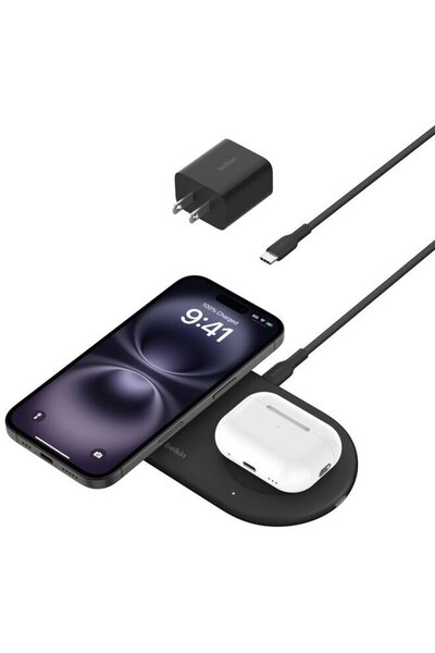 Belkin Încărcător magnetic Boost Charge Pro 2 în 1 QI 2, 15 W, negru