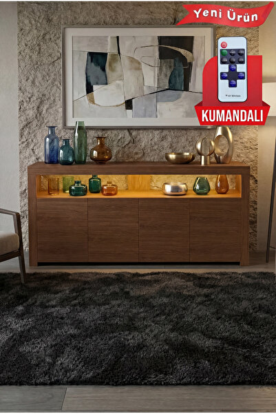 Platinreyon SUR LEDLİ TV ÜNİTESİ 164 CM CEVİZ