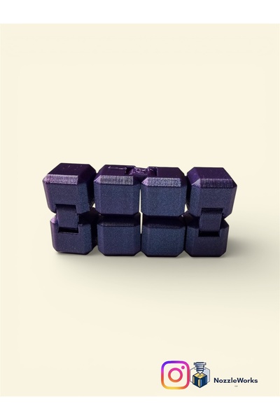 NozzleWorks Infinity Cube Fidget – Stres Azaltıcı Sonsuz Küp