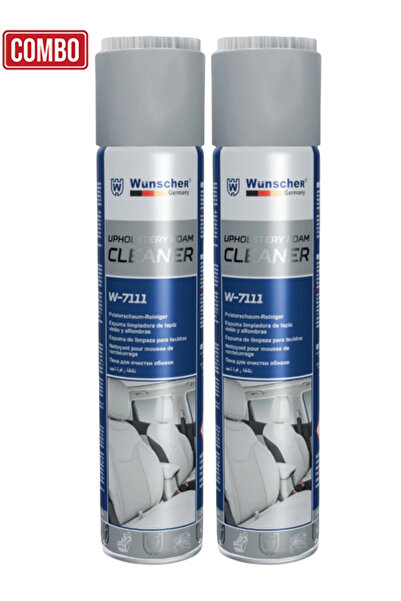 Wunscher عبوة من قطعتين من بخاخ منظف الرغوة W-7111 لتنظيف مقاعد السيارات والأ...