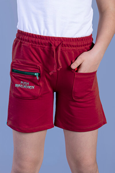 Toontoy Pantaloni scurți de bază pentru fete, cu imprimeu, talie elastică și ...