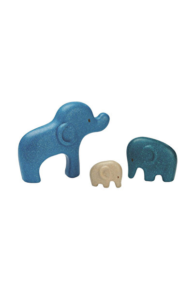 PLANTOYS Elephant Puzzle — Wooden Family Puzzle